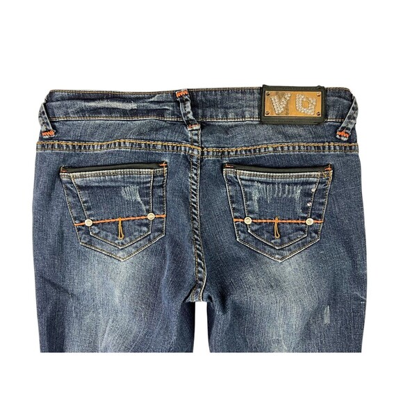 Virgin Only USA Embellished Lowrise Bootcut Jean  Women's 9  Y2K  Festival Jeans - Picture 5 of 13
